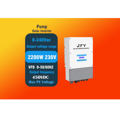 品質  2.2kw MPPT VFD Solar Pump Inverter For Single Phase 工場