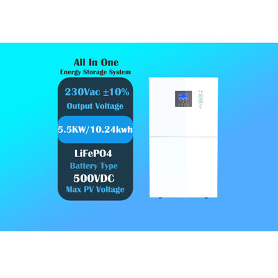 5.5KS10 オールインワンエネルギー貯蔵システム壁に取り付けられた 5.5KW ハイブリッドソーラーインバーター